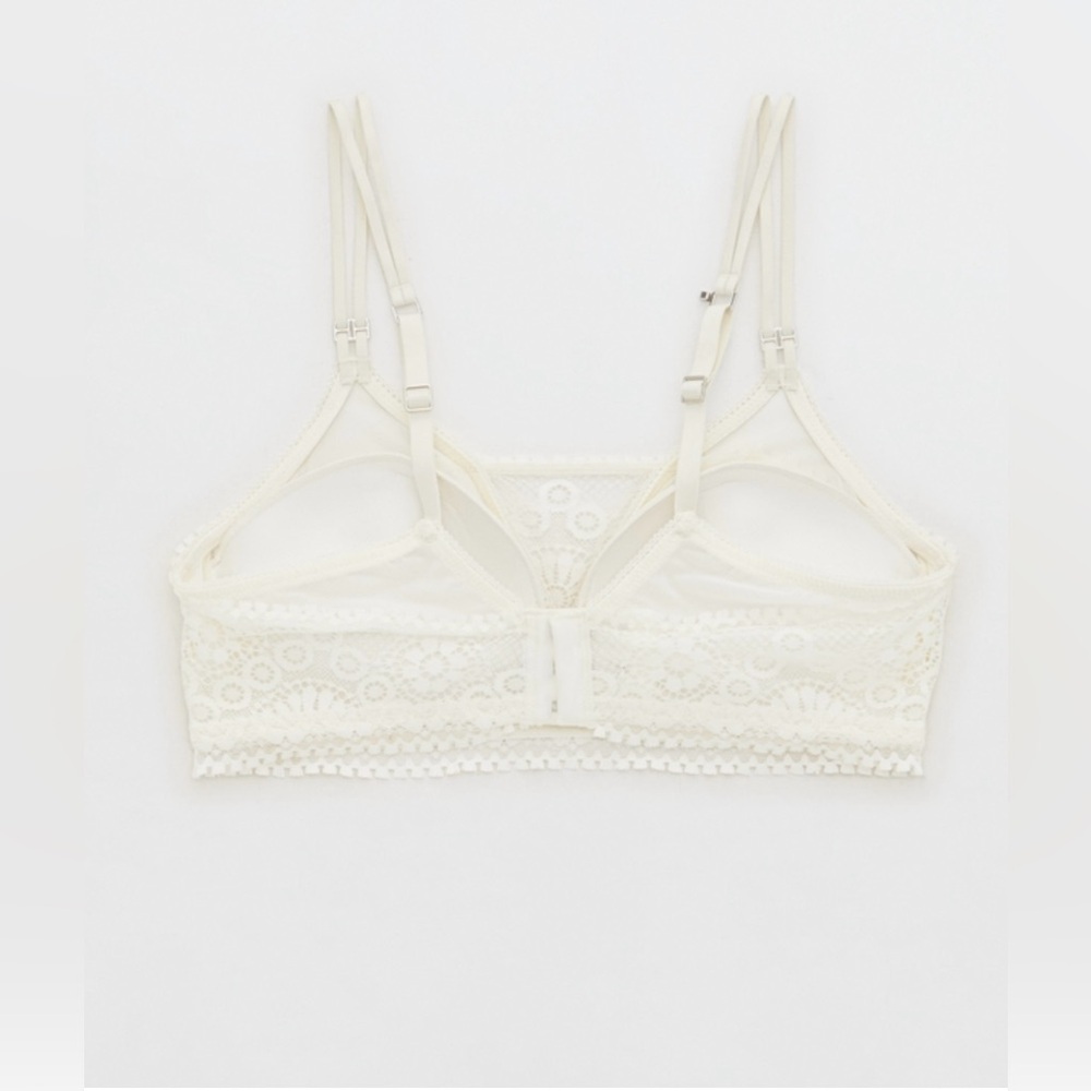 AERIE REAL POWER WIRELESS PUSH UP JOY LACE BRA 34C NWT - Picture 5 of 8
